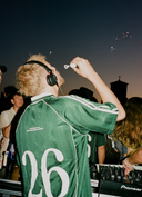 AM.RADIO x BLONDE Oversized Collared Soccer Jersey