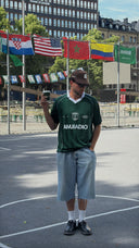 AM.RADIO x BLONDE Oversized Collared Soccer Jersey