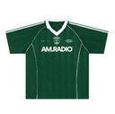 AM.RADIO Green Oversized Soccer Jersey